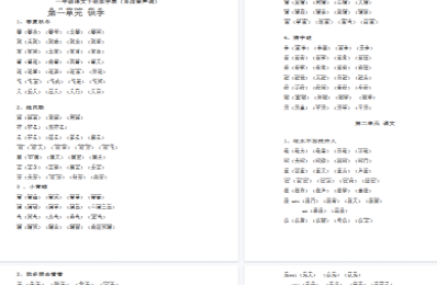 【32页完整版】全册生字表组词(含注音声调全)【高清直接可打印】.pdf